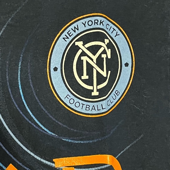 Adidas NYCFC David Villa Navy Blue Soccer T-Shirt - Picture 2 of 5